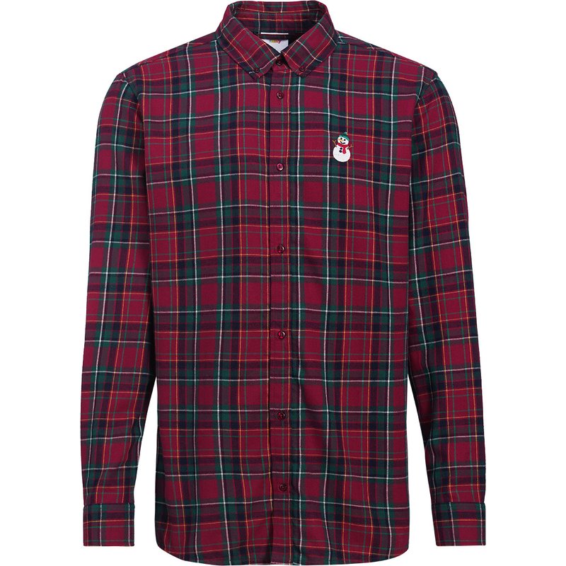 Herren Weihnachtshemd mit Stickerei