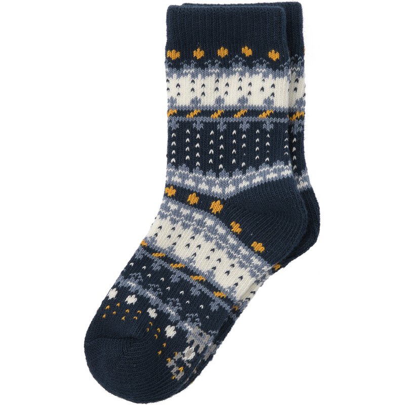 1 Paar Jungen Socken mit Norwegermuster