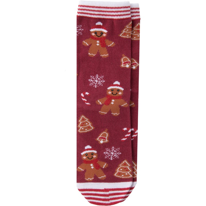 1 Paar Mädchen Weihnachtssocken mit Lebkuchen