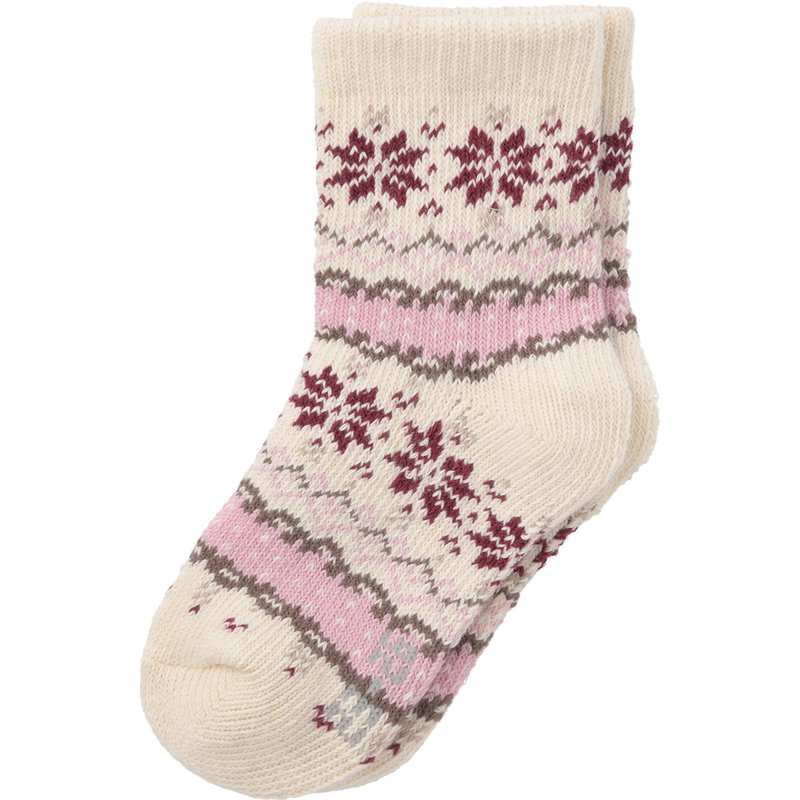 1 Paar Mädchen Socken mit Norwegermuster