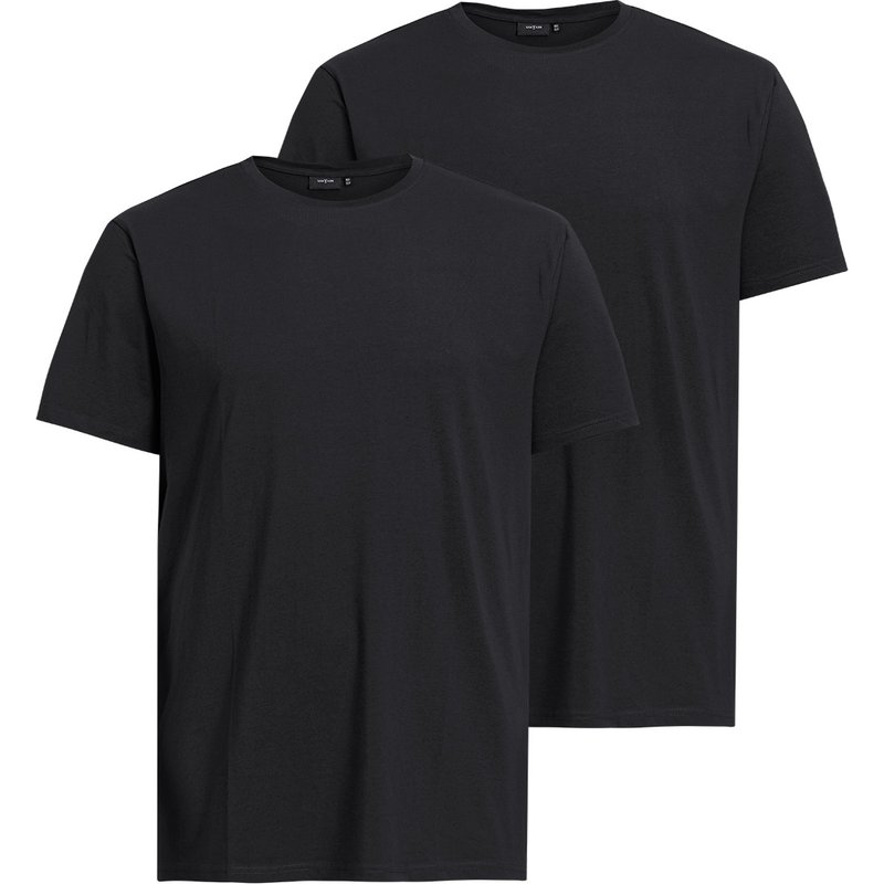 2 Herren T-Shirts mit Rundhalsausschnitt