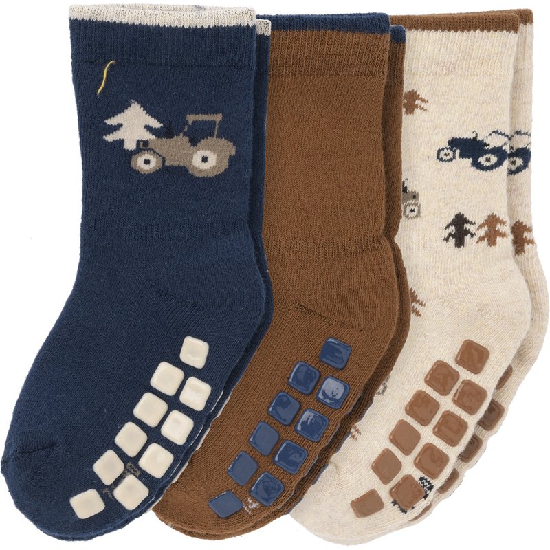 3 Paar Baby Stoppersocken frotteeweich