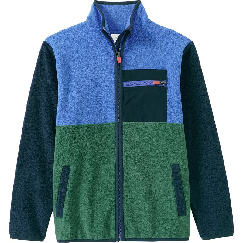 Jungen Fleecejacke mit Farbteilern