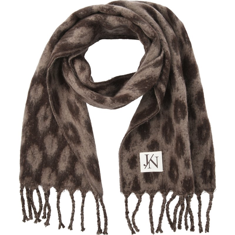Damen Winterschal mit Leo-Muster