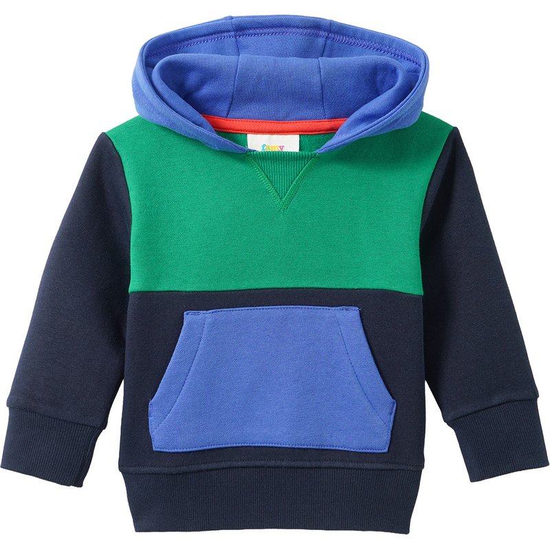 Baby Hoodie mit Farbteilern