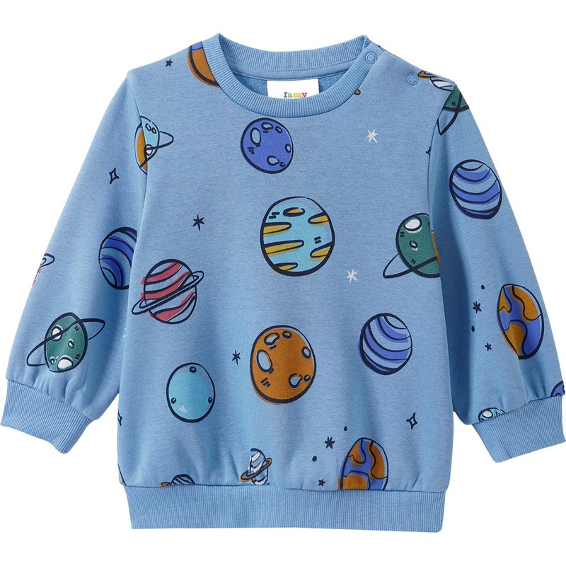 Baby Sweatshirt mit Weltall-Prints