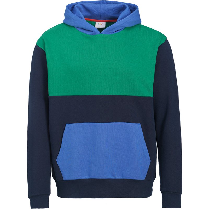 Herren Hoodie mit Farbteilern