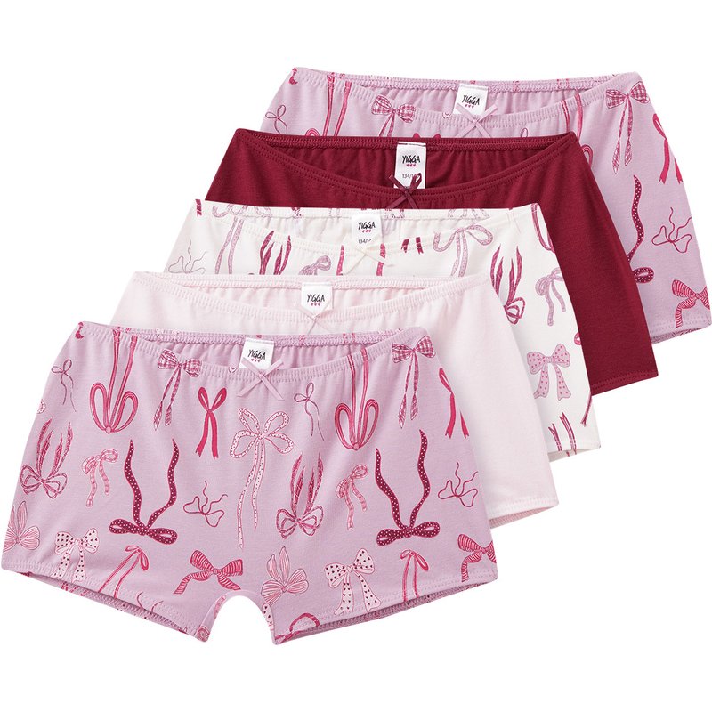 5 Mädchen Pantys in verschiedenen Dessins