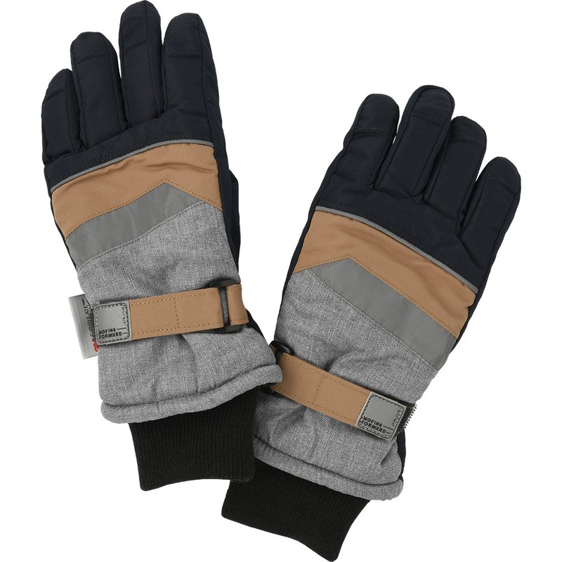 Jungen Handschuhe mit Farbteiler