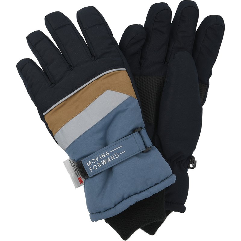 Jungen Handschuhe mit Farbteiler