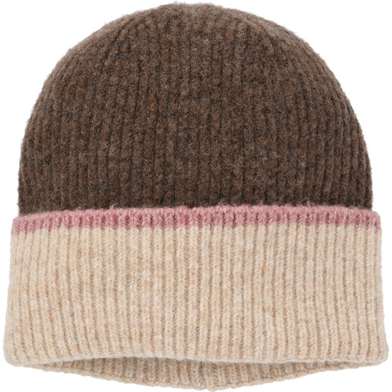 Mädchen Strickmütze mit Rippstruktur