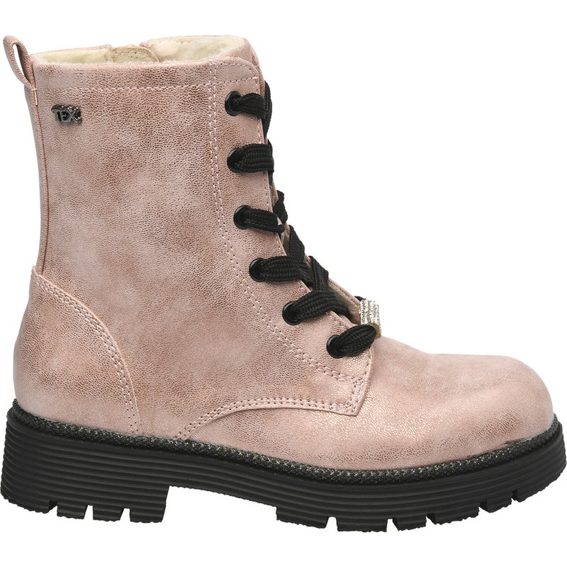 Mädchen Stiefeletten mit Metallic-Glanz