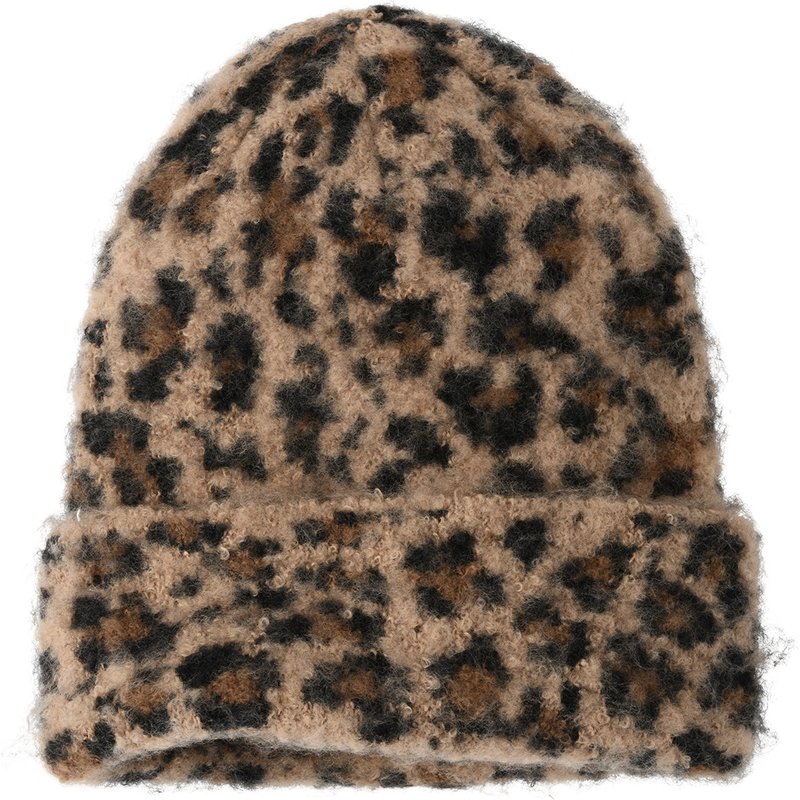 Damen Mütze mit Leo-Allover
