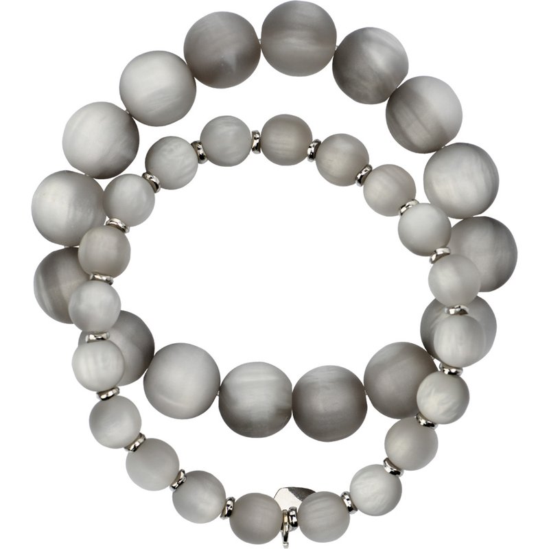 2 Damen Armbänder in matter Optik