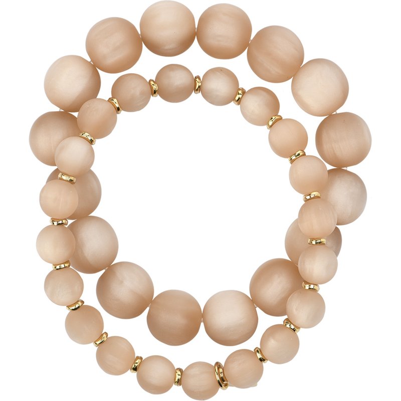 2 Damen Armbänder in matter Optik