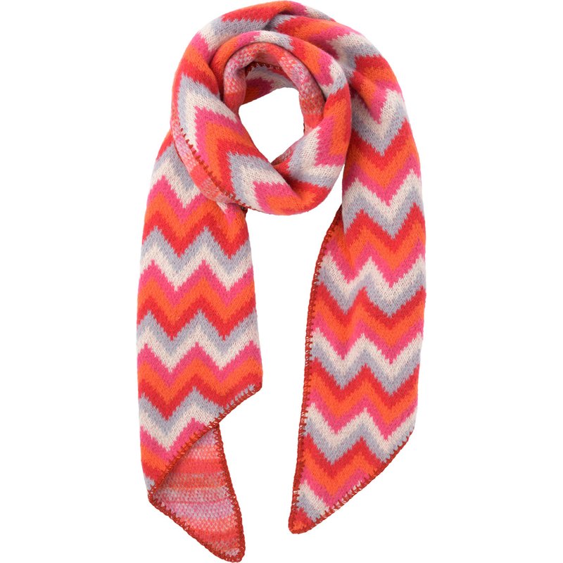 Damen Winterschal mit Zick-Zack-Muster