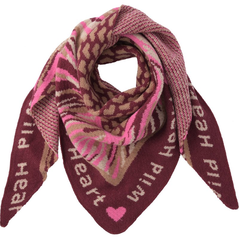 Damen Winterschal mit Mustermix