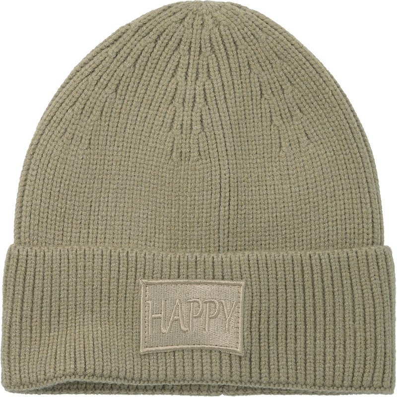 Damen Strickmütze mit Applikation