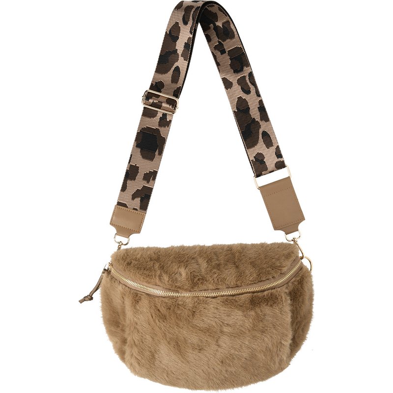 Damen Crossbody-Bag aus Plüsch