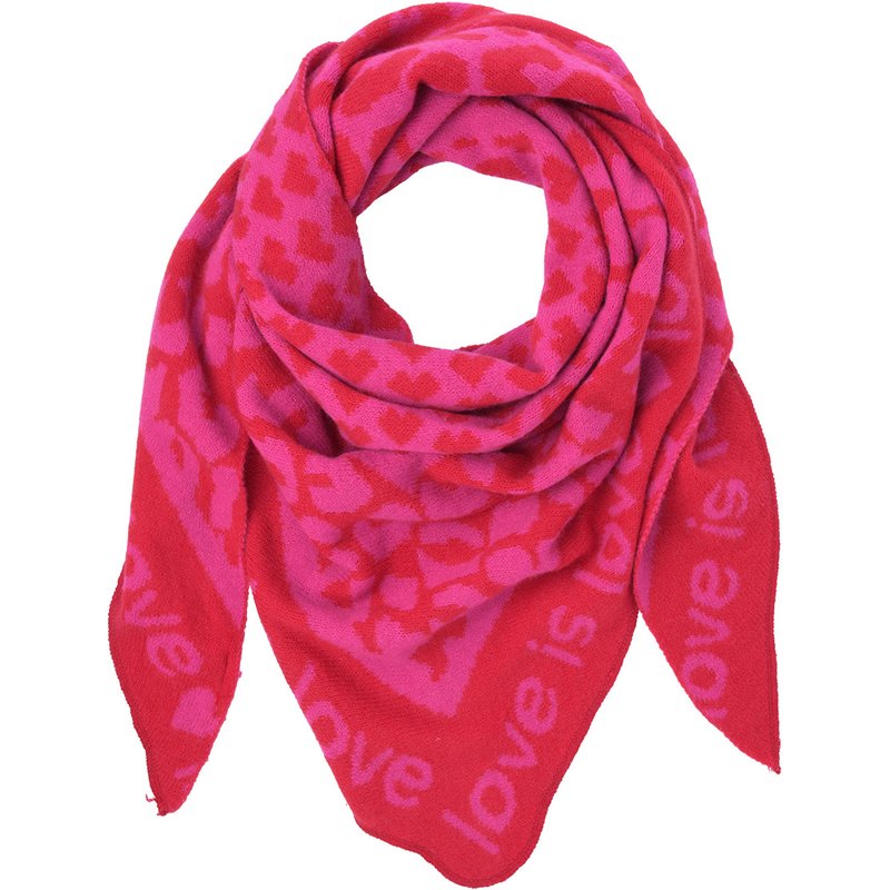 Damen Winterschal mit Mustermix
