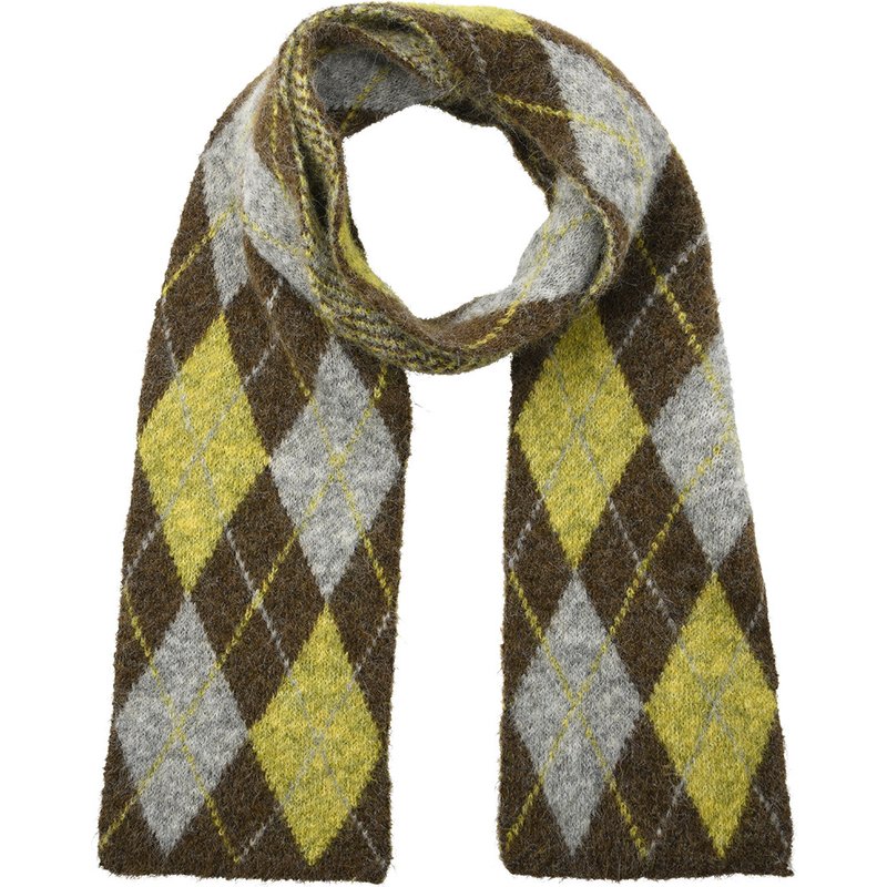 Damen Winterschal mit Rautenmuster