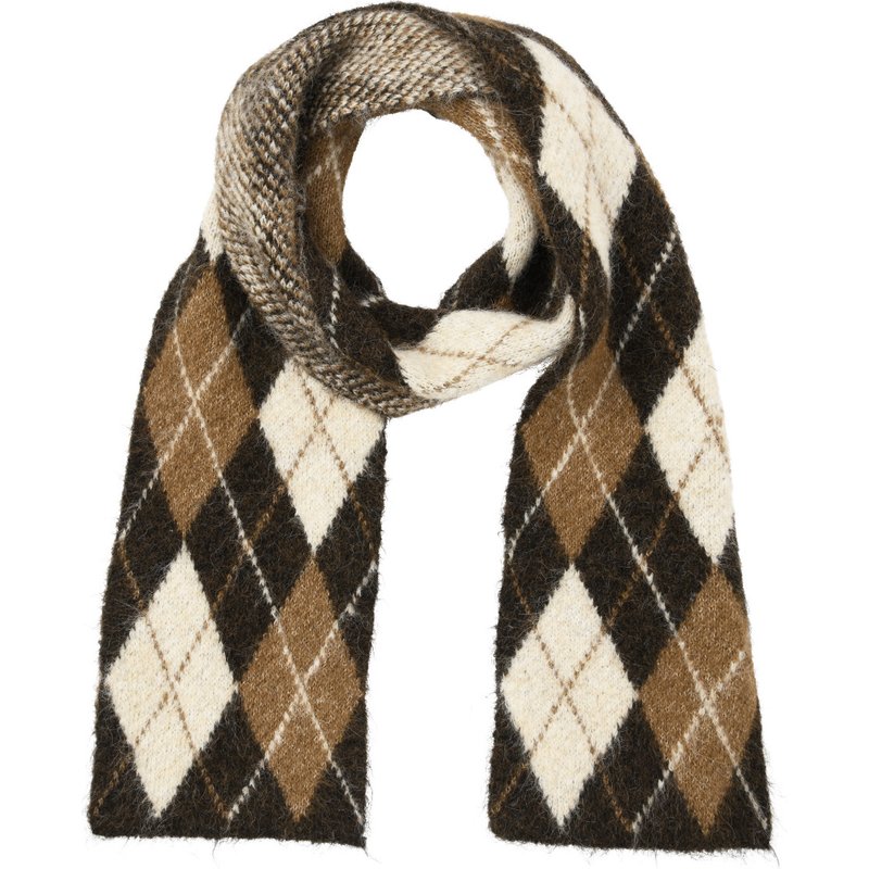 Damen Winterschal mit Rautenmuster