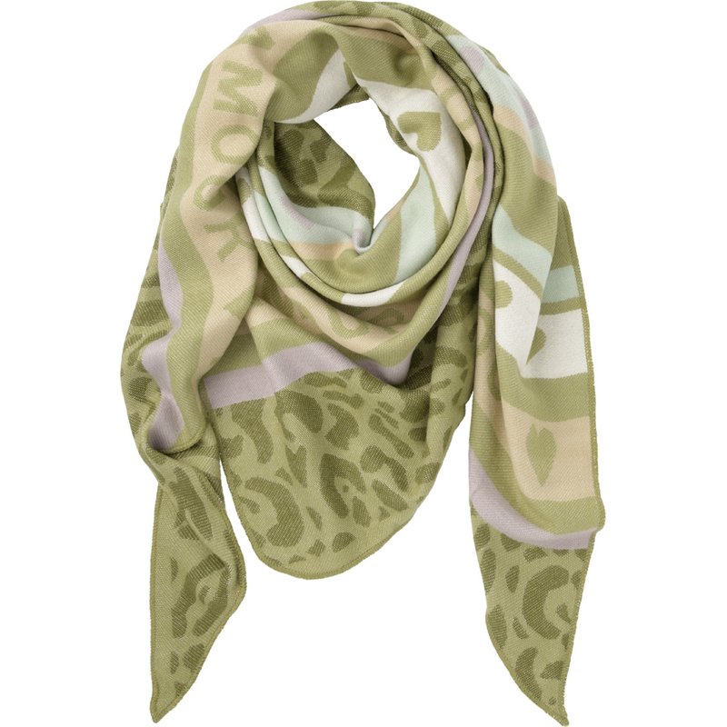 Damen Schal mit Muster-Mix
