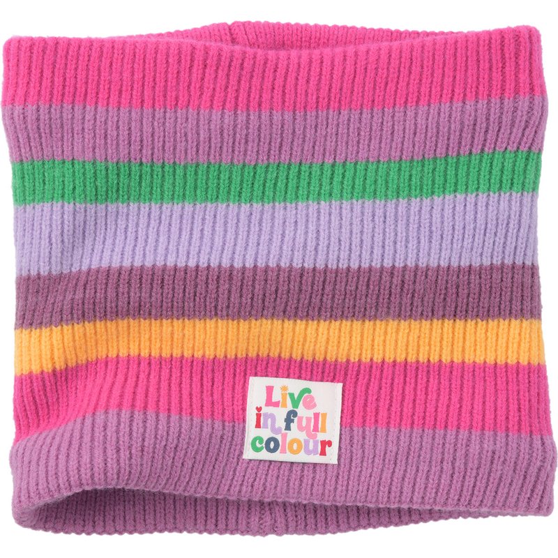 Mädchen Strickschal im Ringel-Look