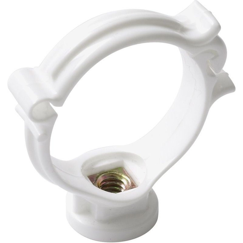 Collier de fixation monobloc blanc - 40