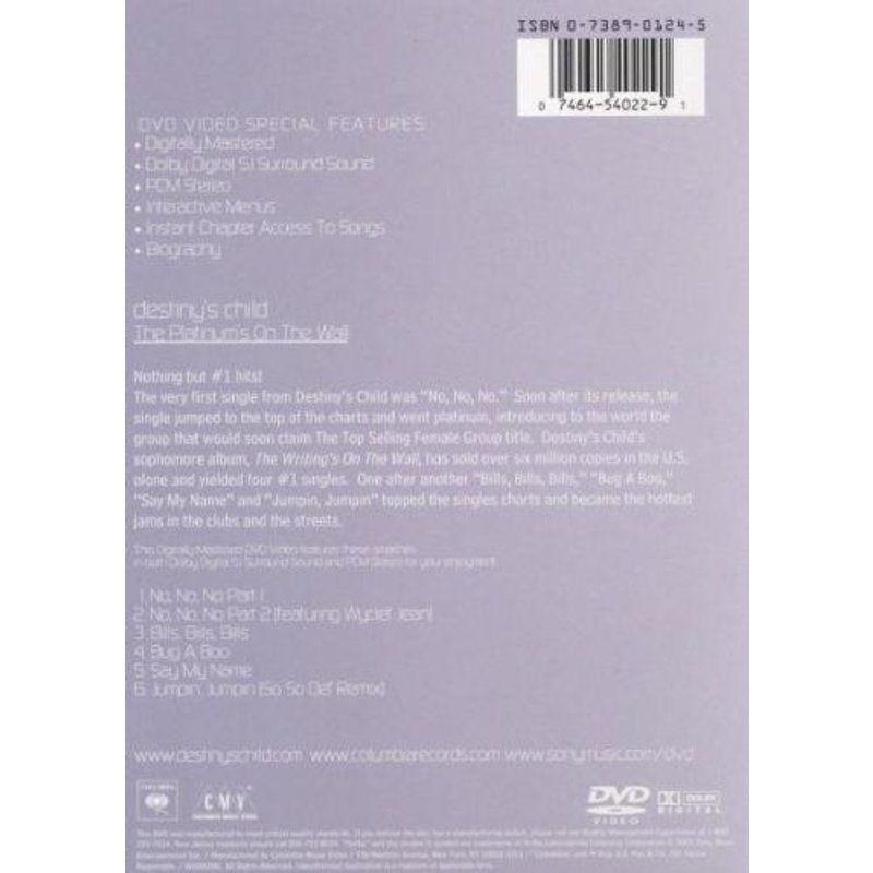 Destiny's Child - The Platinum's On The Wall