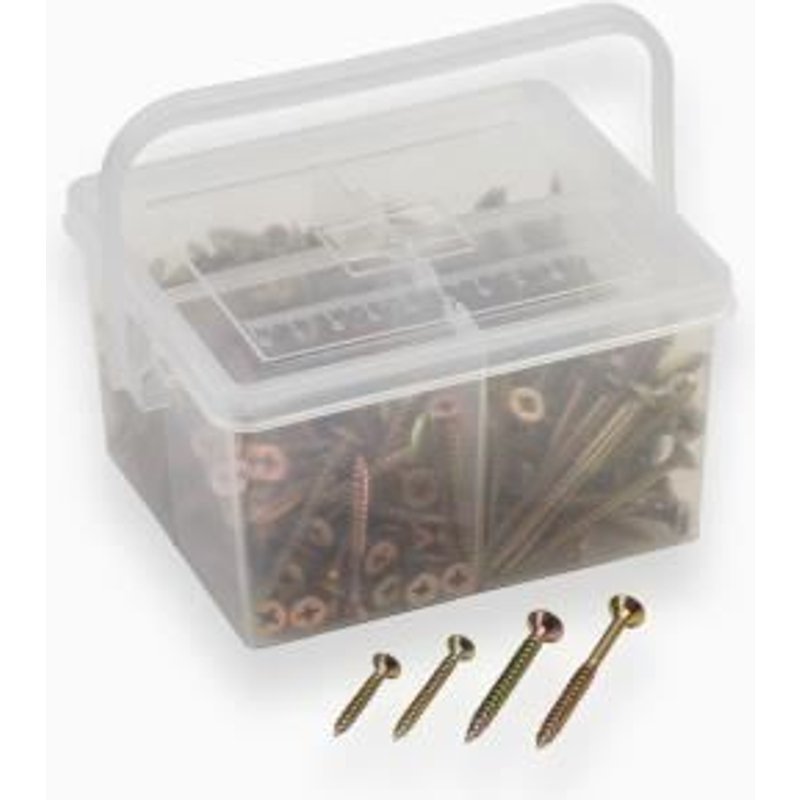 MEISTER Lot de 380 vis universelles assorties