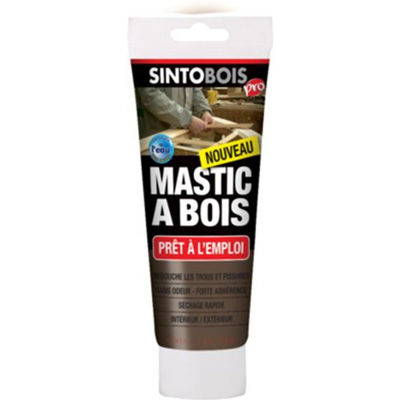 Mastic à bois à l'eau - Bois foncé