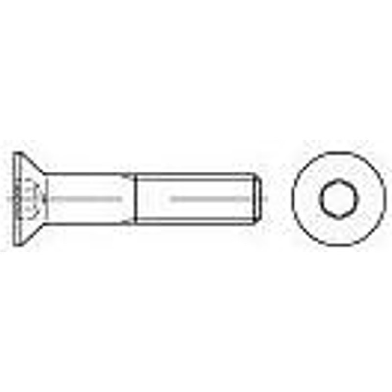 Vis à tête fraisée à 6 pans creux 16mm DIN 7991 Inox M3 TOOLCRAFT 100 pièces