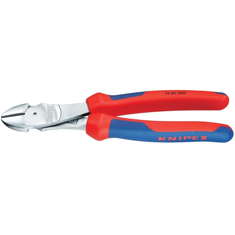 Pince coupante de côté chromée à forte démultiplication 250 mm Knipex 74 05 250