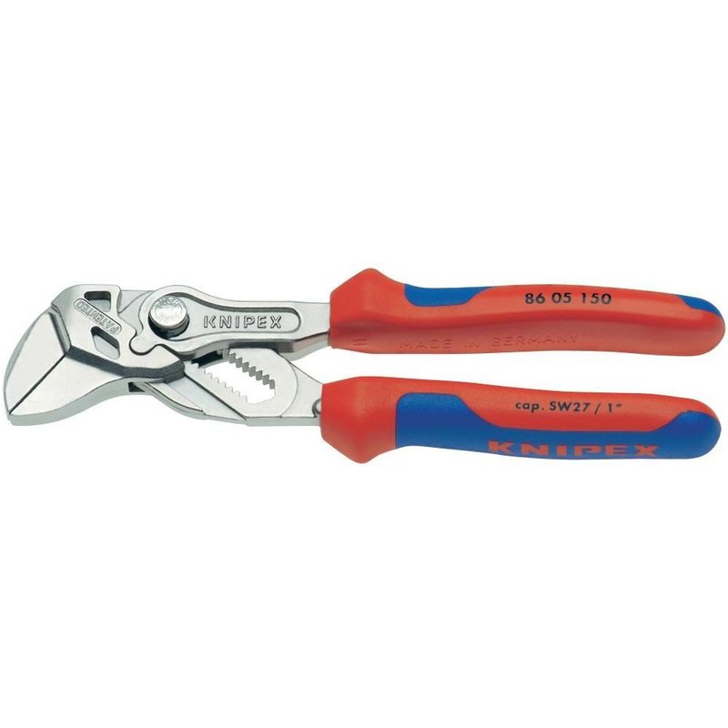 Pince-clé 150 mm avec poignées bimatière Knipex 86 05 150