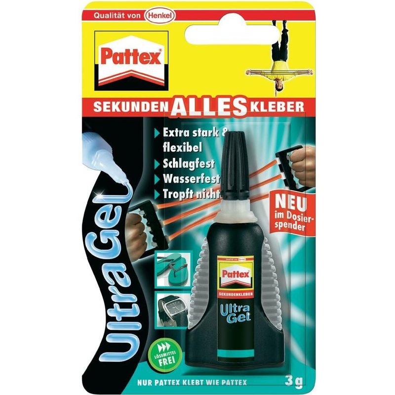 Colle à prise rapide Pattex Ultra Gel 3 g
