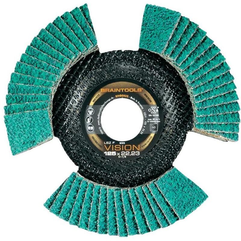 Disque de ponçage 115 mm grain 60 Rhodius LSZ F VISION