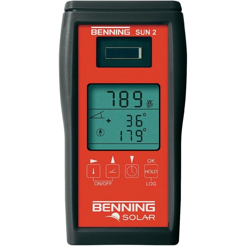 Appareil de mesure pour les systèmes photovoltaïques et solaires thermiques, Benning SUN 2