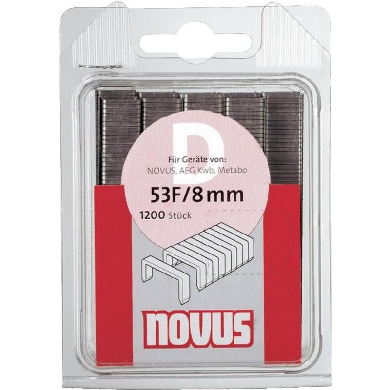 Agrafes à fil plat - type 11 600 pc(s) Novus G11/10