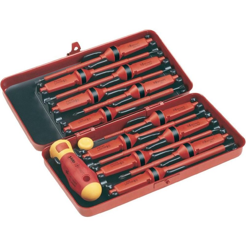 Coffret de 12 tournevis interchangeables VDE Felo