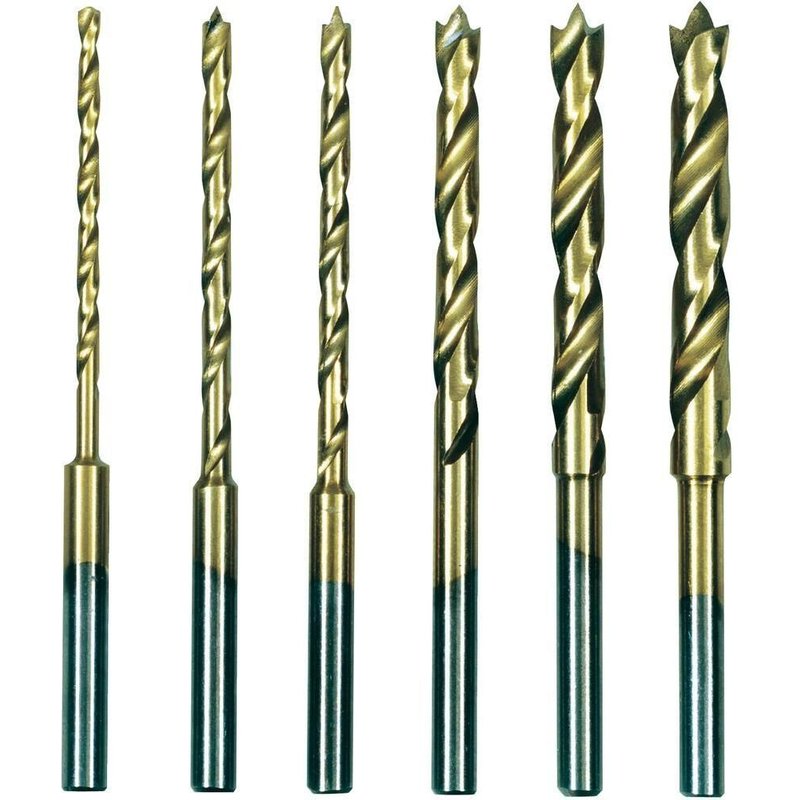 Set de 6 forets Proxxon Micromot HSS Titan