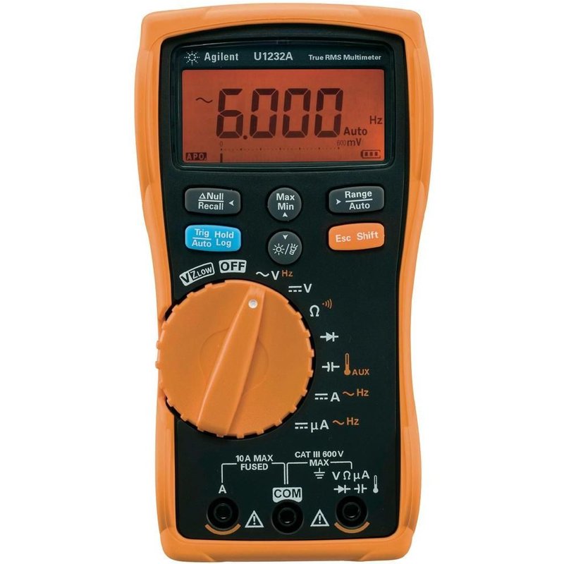 Multimètre numérique portable Agilent U1232A 6000 points CAT III 600 V