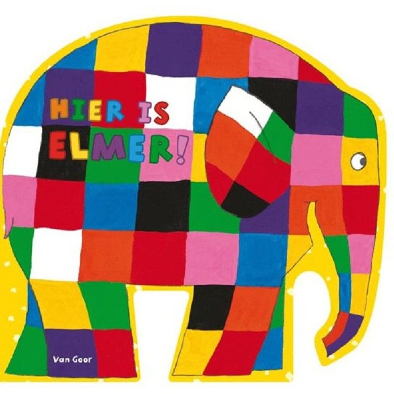 Hier Is Elmer (Kartonboek). 2+