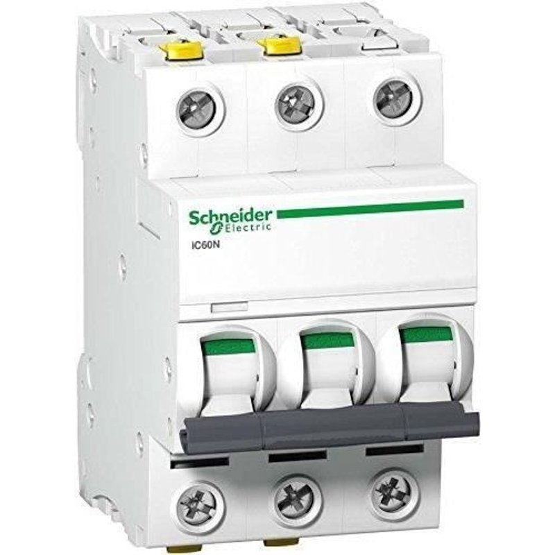 Schneider A9F04340 Disjoncteur iC60N 3P 40A C Charcage Blanc