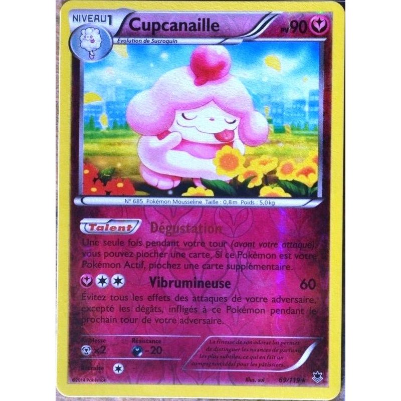 Carte Pokémon 69/119 Cupcanaille 90 Pv - Super Rare Reverse Xy04 Vigueur Spectrale Neuf Fr