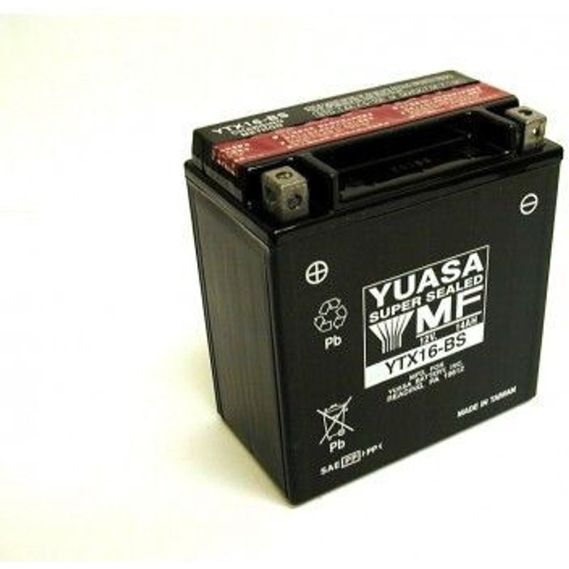 Batterie Moto Yuasa Agm Ytx 16-Bs
