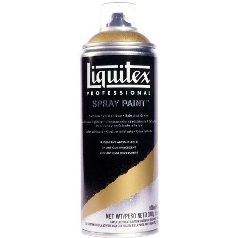 Liquitex Professional Peinture acrylique Aérosol 400 ml Or antique Iridescent