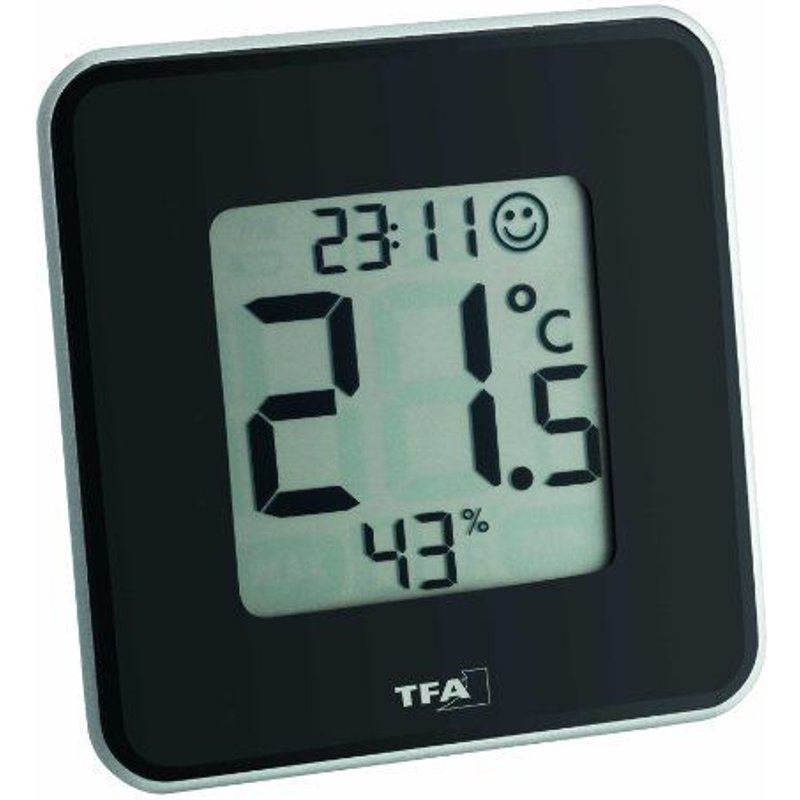 Tfa Dostmann 30.5021 Style Thermomètre-Hygromètre Numérique Noir