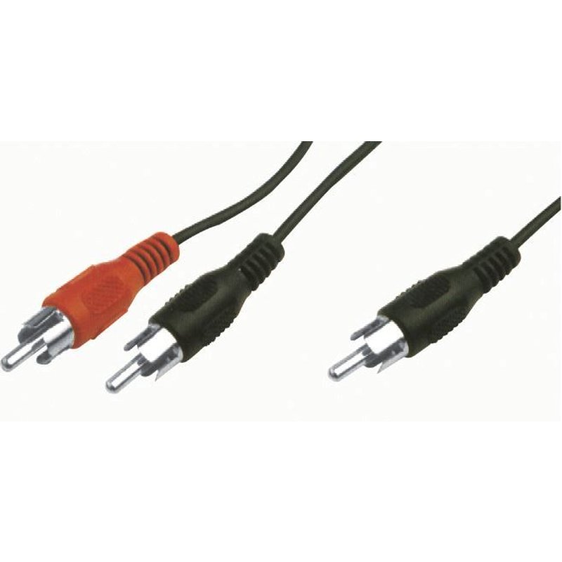 Cordon audio 1 x RCA mâle vers 2 x RCA mâle 1.50m