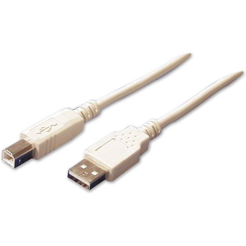 Cordon USB pour imprimante 1.80m beige